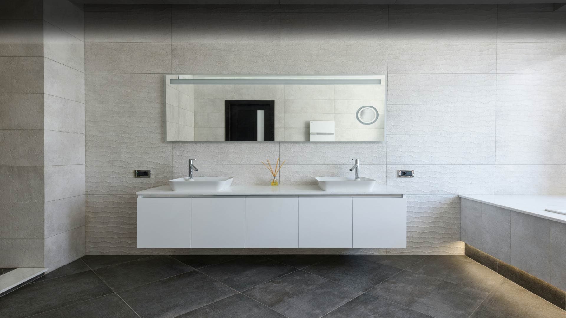 Modernes Bad – Hintergrund